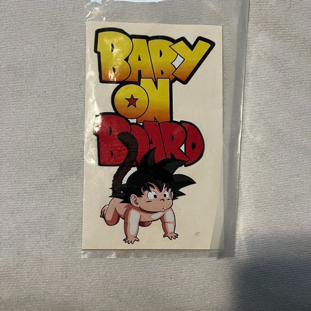 NEW Dragonball‎ Z Baby On Board Car Decal